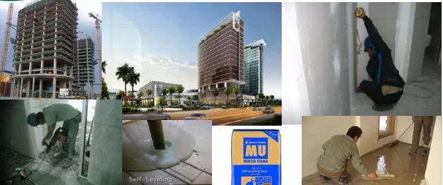 Levelling Mortar at Trans-Ibis Hotel Trans Studio Mal, Bandung